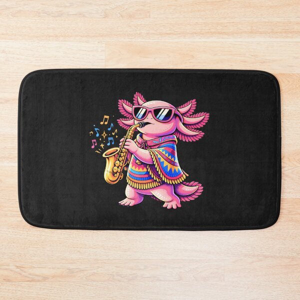 Item preview, Cool Jazz Axolotl Playing Saxophone – Stylish Pop Art Music Illustration designed and sold by ColorSplash123.