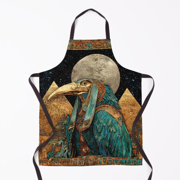 Item preview, Thoth and the Moon | Egyptian God of Wisdom Cosmic Wall Art designed and sold by Stoneflower-Art.