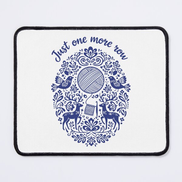 Item preview, Just One More Row Funny Crochet Yarn Lovers Quote designed and sold by LuminOrb.