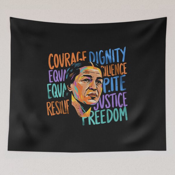 Item preview, Rosa Parks Courage Dignity Freedom Portrait designed and sold by GrumpySableye.