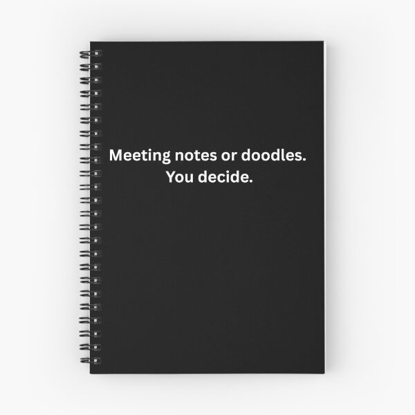 Item preview, Meeting notes or doodles Notebook designed and sold by Channel 86.