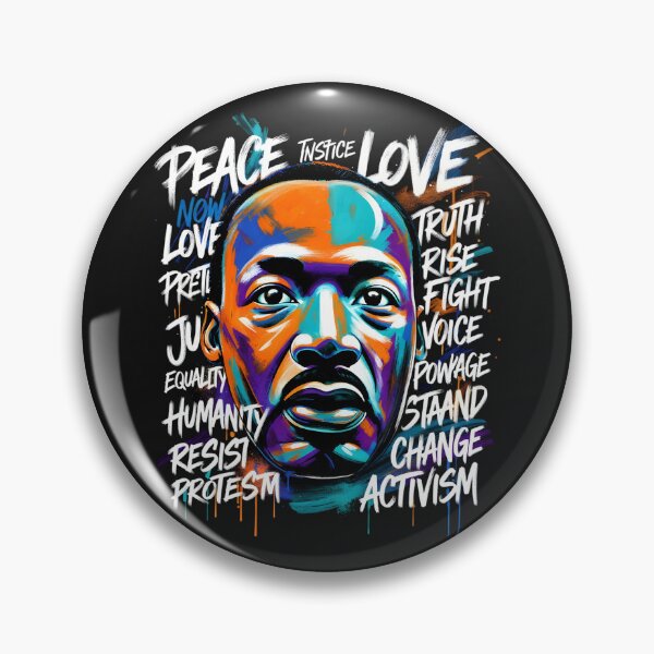 Item preview, MLK Peace and Love Activism Word Cloud designed and sold by GrumpySableye.