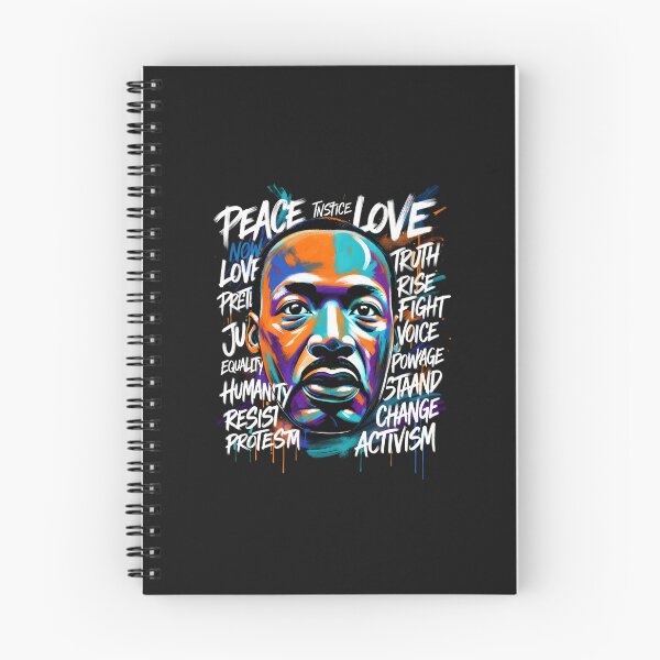 Item preview, MLK Peace and Love Activism Word Cloud designed and sold by GrumpySableye.