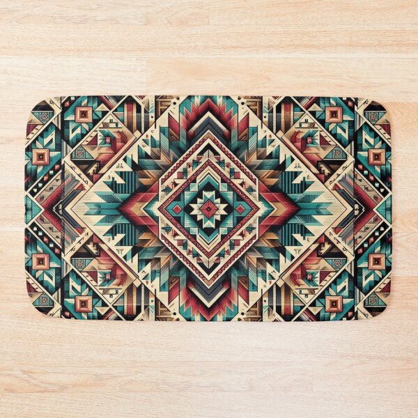 Item preview, Tribal Geometric Pattern – Southwestern Textile Inspired Design designed and sold by Dogandesighn.