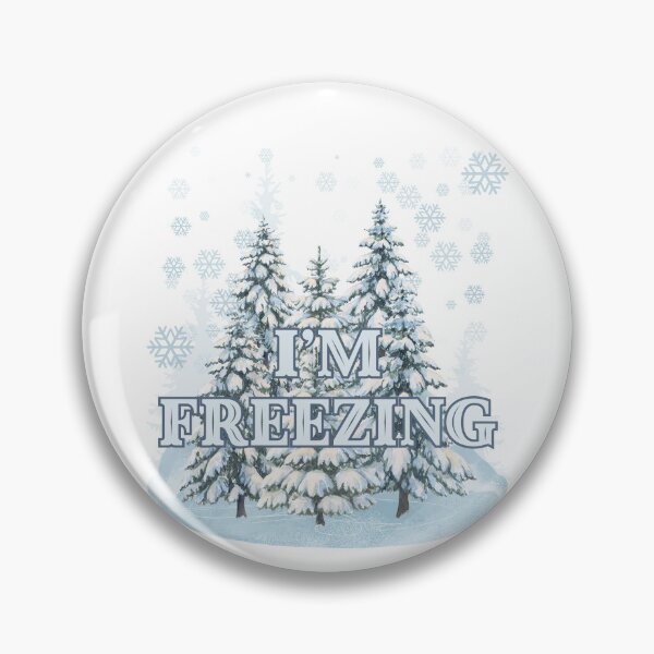 Item preview, I’m Freezing – Winter Snow Trees Illustration designed and sold by CozyPrint-CP.
