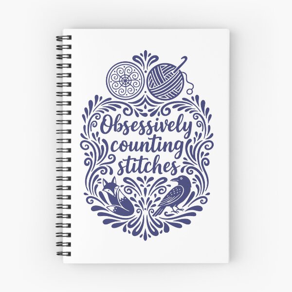 Item preview, Obsessively Counting Stitches Funny Crochet Lover designed and sold by LuminOrb.