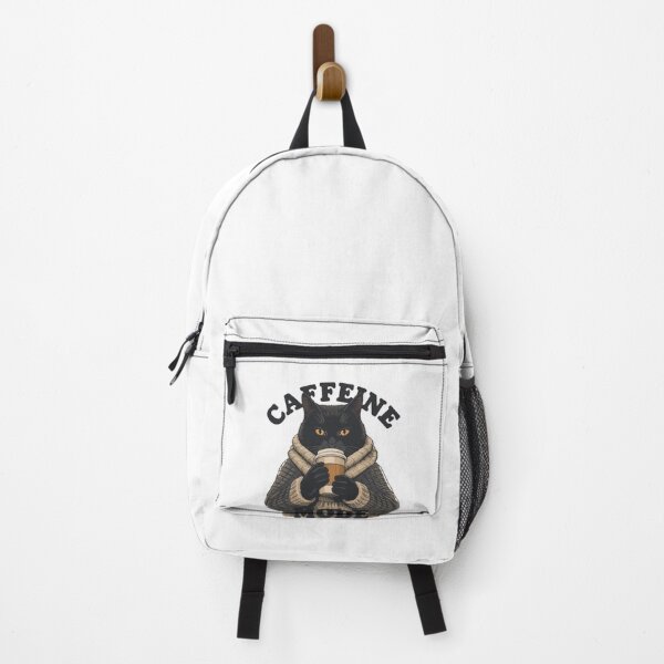 Item preview, Caffeine mode Cat – Cute Cozy Black Cat Coffee Lover T-Shirt for Cat Moms designed and sold by Graphizia.
