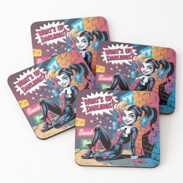 Item preview, What's Up, Darlings? - Sassy Harley Quinn Lounging Art designed and sold by Midnight Veil Designs.