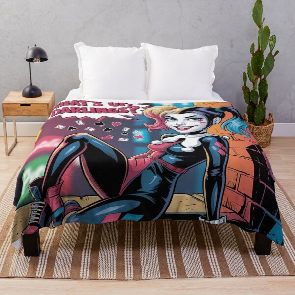 Item preview, What's Up, Darlings? - Sassy Harley Quinn Lounging Art designed and sold by Midnight Veil Designs.