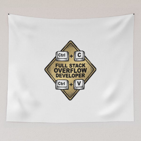 Item preview, Full Stack Overflow Developer Ctrl C Ctrl V Funny Programmer designed and sold by Fenay Designs.