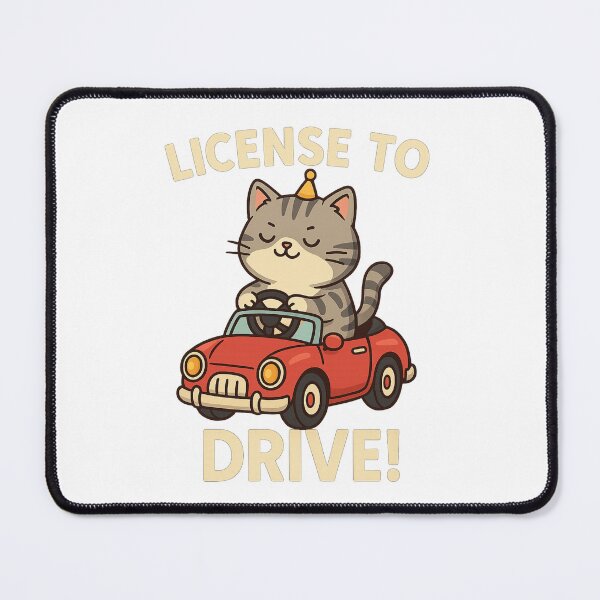 Item preview, Funny Cute Cat Driver License First Car Learner Driver Funny Cat Cute Animal designed and sold by T-M-Design.