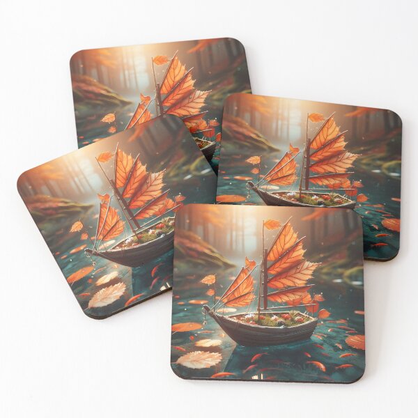 Item preview, Leaf Boat, Ai Generated Art  designed and sold by ACC .