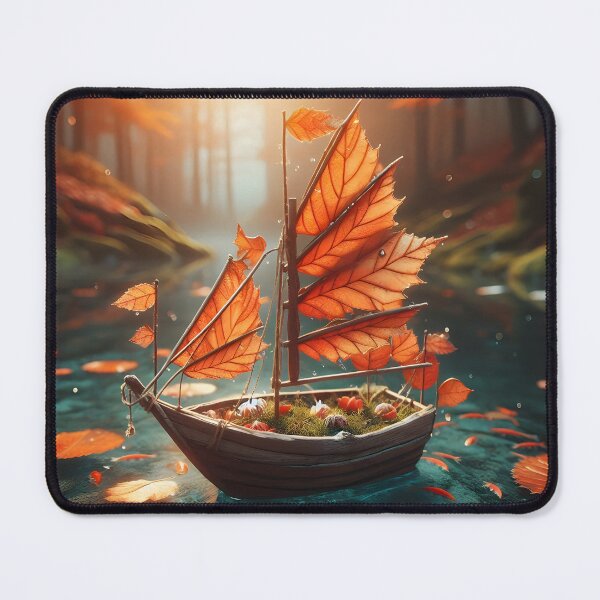 Item preview, Leaf Boat, Ai Generated Art  designed and sold by ACC .