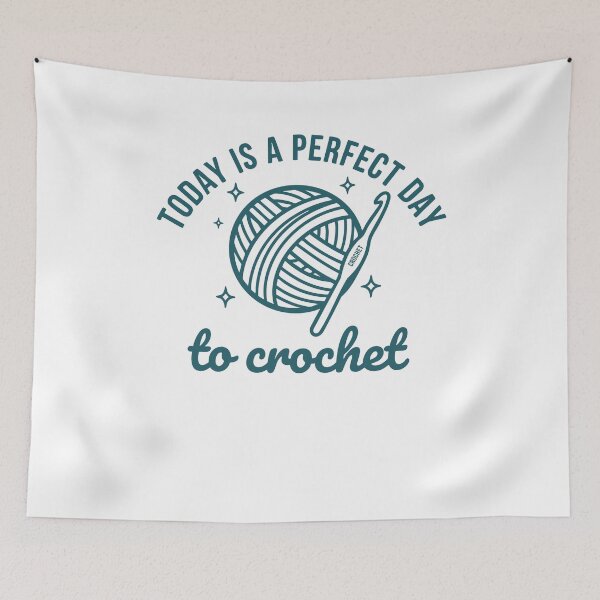 Item preview, Today Is A Perfect Day To Crochet Funny designed and sold by LuminOrb.
