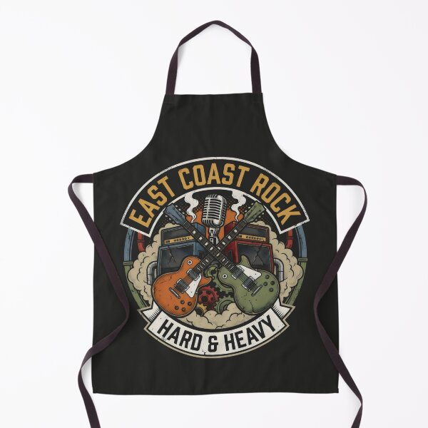 Item preview, East Coast Rock Hard and Heavy Vintage Guitar Music Emblem designed and sold by SplashTastic.