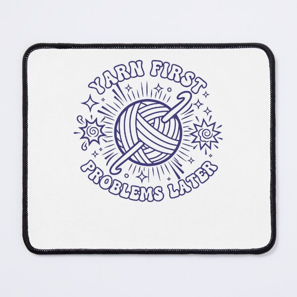 Item preview, Crochet Lover Yarn First Problems Later Funny designed and sold by LuminOrb.