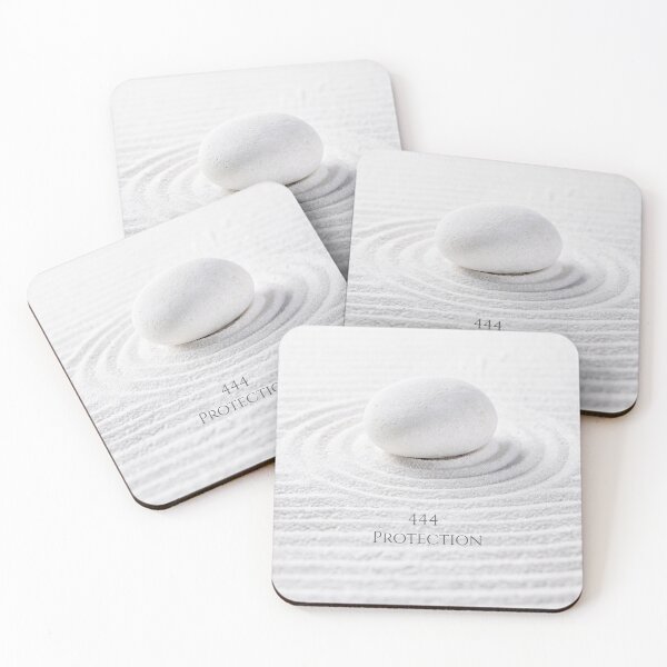 Item preview, Angel Number 444 Protection | Minimalist Zen Stone & Beige Texture designed and sold by Frame of Mind .