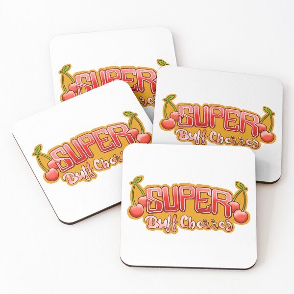 Item preview, Super Buff Cherries Retro Fruit Typography designed and sold by WFHello.