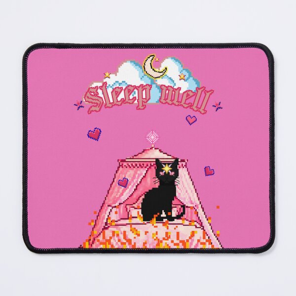 Item preview, Sleep Well Everything is OK black cat designed and sold by mooncakekaro.