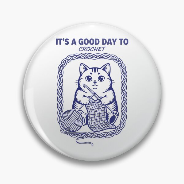 Item preview, Its A Good Day To Crochet Cute Cat Funny Crochet designed and sold by LuminOrb.