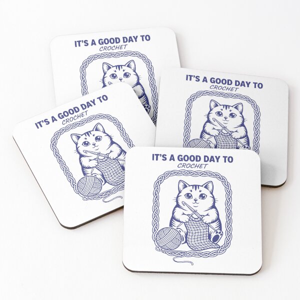 Item preview, Its A Good Day To Crochet Cute Cat Funny Crochet designed and sold by LuminOrb.