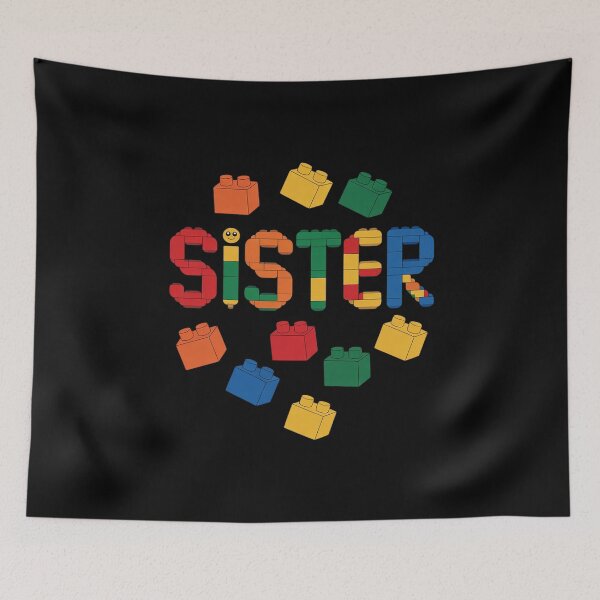 Item preview, Master Builder Sister Birthday Boy Building Bricks Blocks designed and sold by AquaKiev.