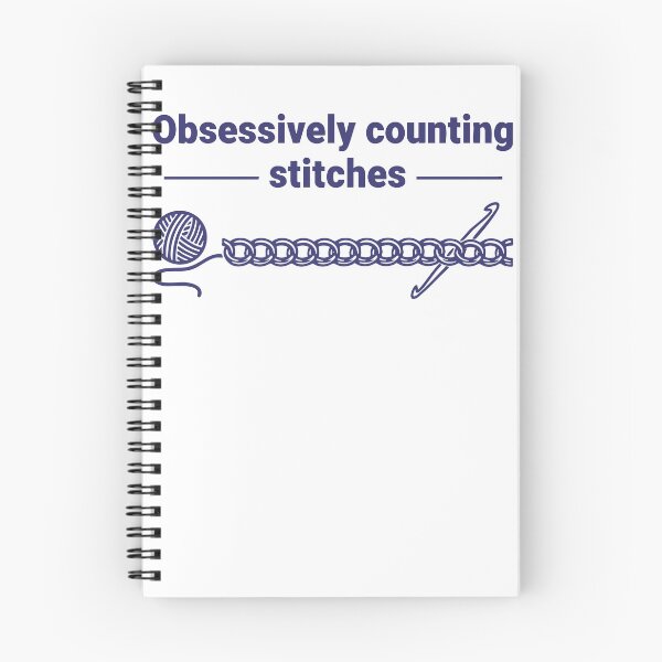 Item preview, Obsessively Counting Stitches Funny Crochet Lover designed and sold by LuminOrb.