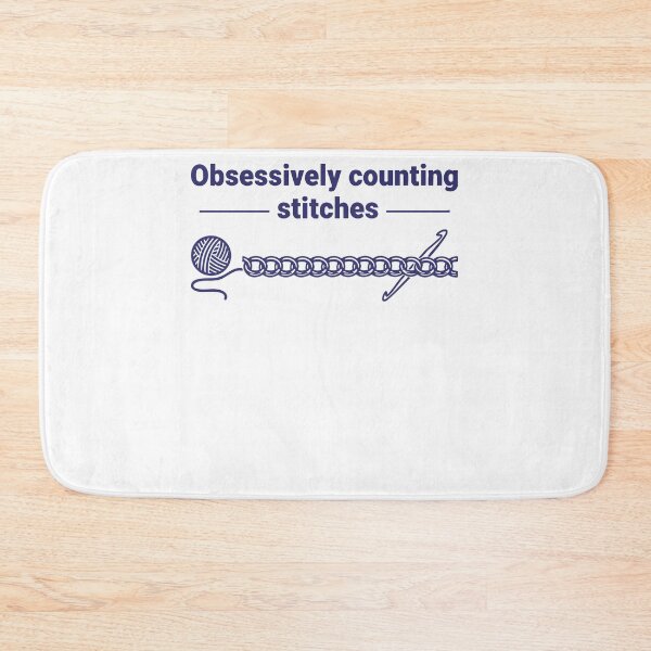 Item preview, Obsessively Counting Stitches Funny Crochet Lover designed and sold by LuminOrb.