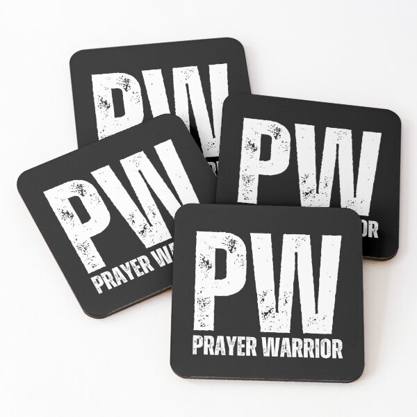 Item preview, Prayer Warrior Christian Shirt – PW Distressed Faith Design for Believers & Intercessors White Font designed and sold by GFamilyC.