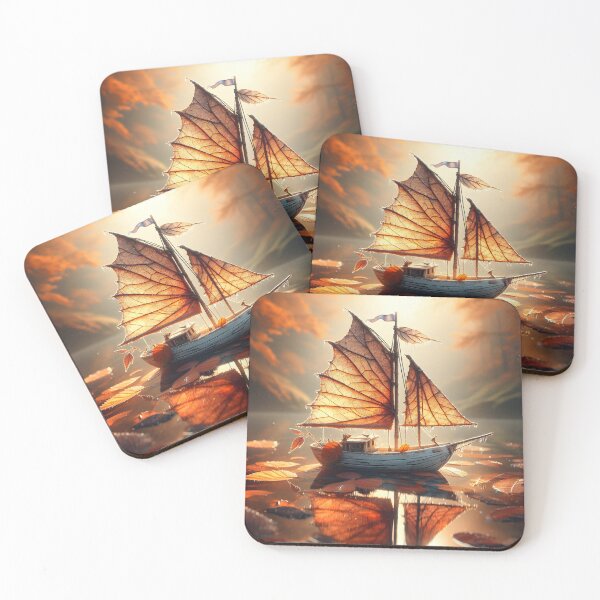 Item preview, Leaf Boat, Ai Generated Art  designed and sold by ACC .