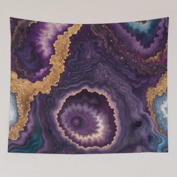 Item preview, Purple Cosmic Geode Swirl designed and sold by BirdsnStuff.