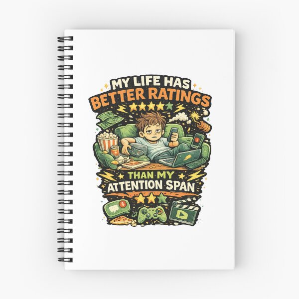 Item preview, My Life Has Better Ratings Than My Attention Span designed and sold by Nikki Krishna.