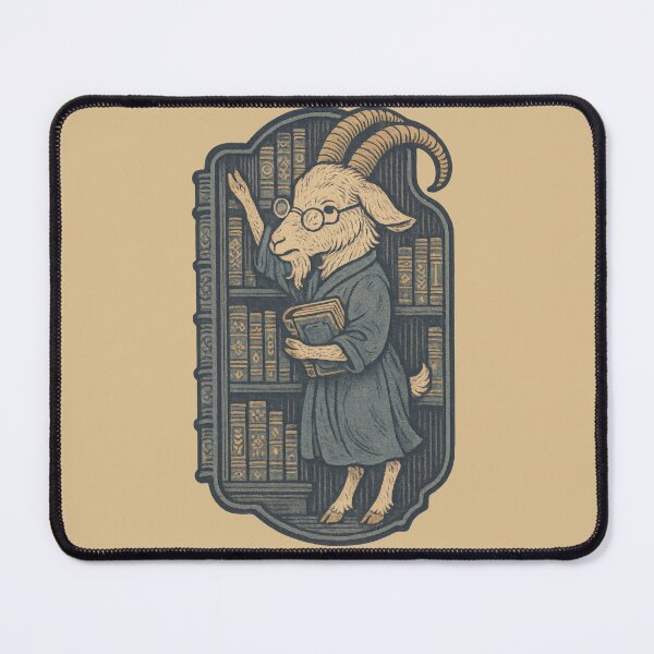 Item preview, Wise Goat Among Ancient Books designed and sold by EdvvinStudios.
