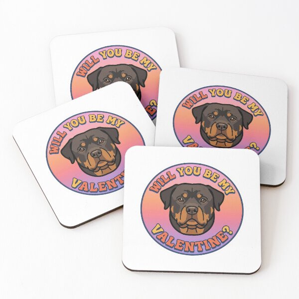 Item preview, Groovy Rottweiler Valentine's Day Design designed and sold by M1234s.