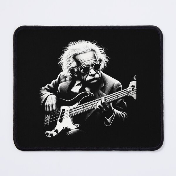 Item preview, Einstein Jamming On The Bass Guitar designed and sold by Jessica Farley.
