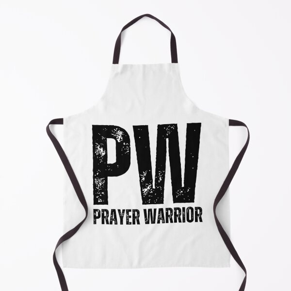Item preview, Prayer Warrior Christian Shirt – PW Distressed Faith Design for Believers & Intercessors Black Font designed and sold by GFamilyC.
