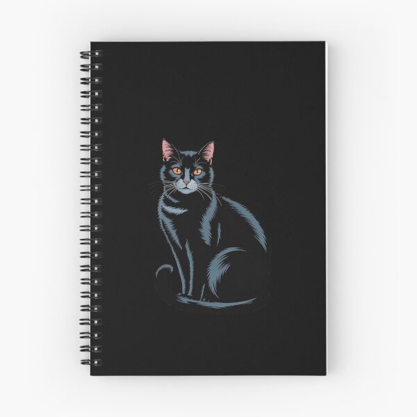 Item preview, Cherry Blossom Black Cat Japanese Woodblock Art designed and sold by MythWoot.