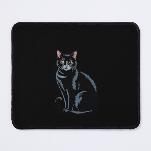 Item preview, Cherry Blossom Black Cat Japanese Woodblock Art designed and sold by MythWoot.