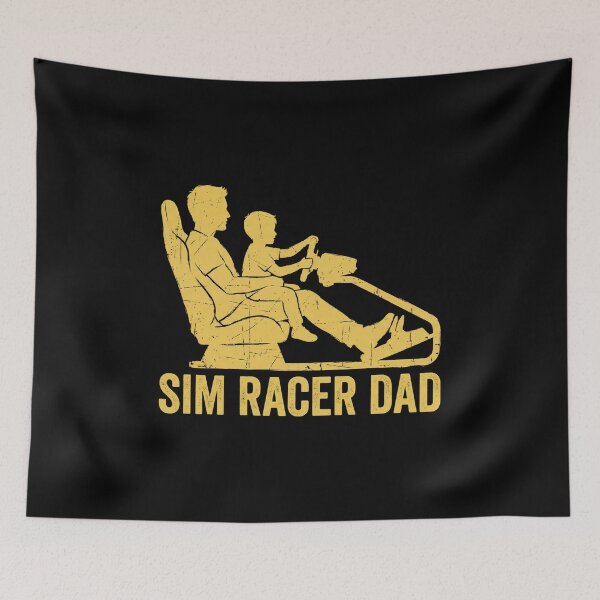 Item preview, Sim Racer Dad Gamer Father Son Racing Simulator Gift designed and sold by Fenay Designs.