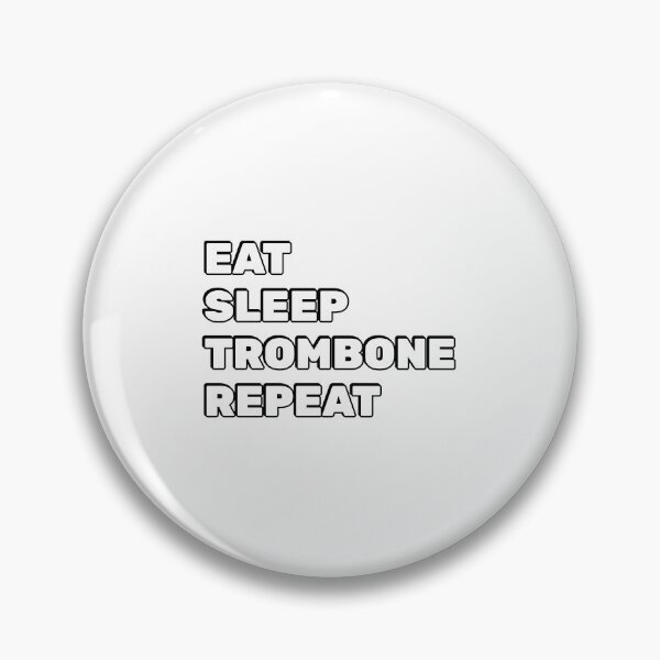 Item preview, Eat Sleep Trombone Repeat tenor saxophone, designed and sold by Inspirationmotivation.