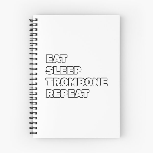 Item preview, Eat Sleep Trombone Repeat tenor saxophone, designed and sold by Inspirationmotivation.