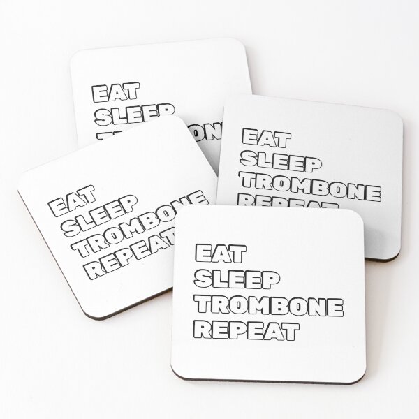 Item preview, Eat Sleep Trombone Repeat tenor saxophone, designed and sold by Inspirationmotivation.