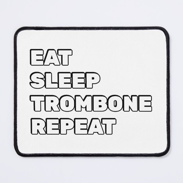 Item preview, Eat Sleep Trombone Repeat tenor saxophone, designed and sold by Inspirationmotivation.