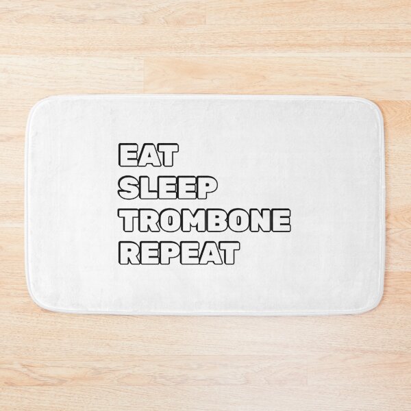 Item preview, Eat Sleep Trombone Repeat tenor saxophone, designed and sold by Inspirationmotivation.