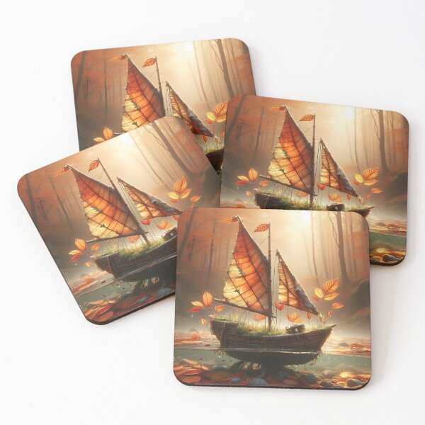 Item preview, Leaf Boat, Ai Generated Art  designed and sold by ACC .