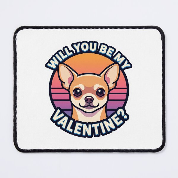 Item preview, Retro 80s Sunset Short Haired Chihuahua - My Heart Belongs To My Chihuahua designed and sold by M1234s.
