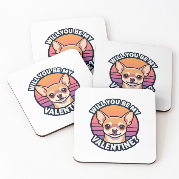 Item preview, Retro 80s Sunset Short Haired Chihuahua - My Heart Belongs To My Chihuahua designed and sold by M1234s.