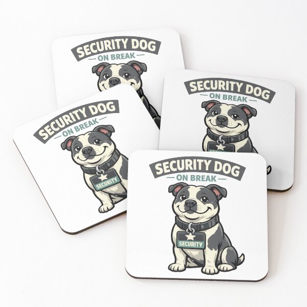 Item preview, Security Dog On Break - Funny Guard Dog Illustration designed and sold by BestFriendTees.