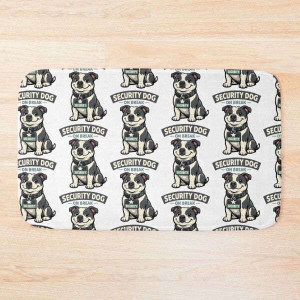 Item preview, Security Dog On Break - Funny Guard Dog Illustration designed and sold by BestFriendTees.