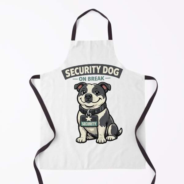Item preview, Security Dog On Break - Funny Guard Dog Illustration designed and sold by BestFriendTees.